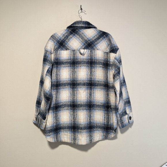 Urban Outfitters Wool Check Shirt Jacket - Picture 6 of 7